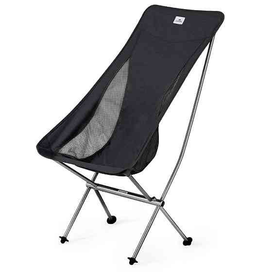 Стул складной Naturehike Stellaluna L04 CNK2450JJ015, размер M, алюминий, черный Киев