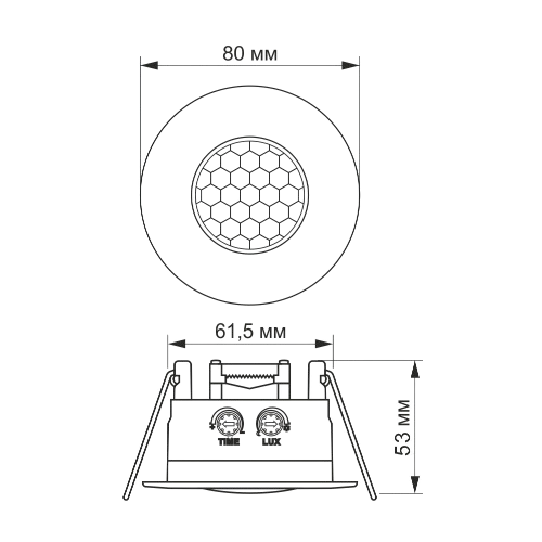 Датчик руху та освітленності 1200W 220V інфрачервоний VL-SPR17W Videx Житомир - фото 4