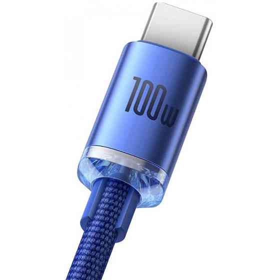 Кабель Baseus Crystal Shine Series Type-C 100W 2м блакитний Львів