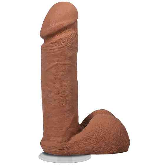Фалоімітатор Doc Johnson The Realistic Cock ULTRASKYN - 6 Inch with Balls Caramel Sex Aura Київ
