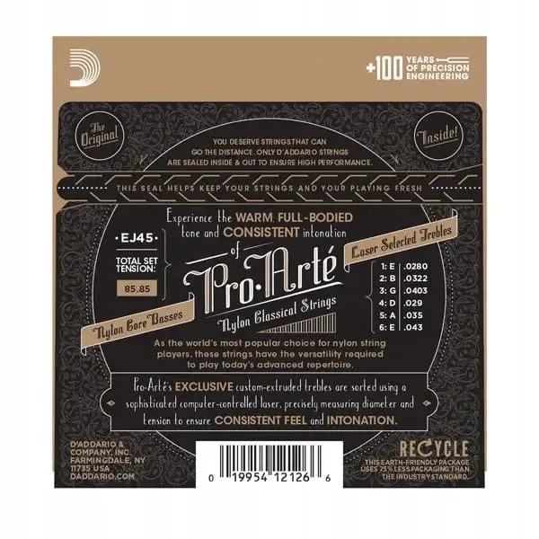 Струны для классической гитары D'Addario EJ45 Pro-Arte Одесса - изображение 2