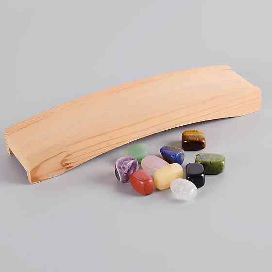 Набір з десяти натуральних каменів RESTEQ — напівдорогоцінні кристали з енергетичним впливом для дому, медитації та подарунка Київ