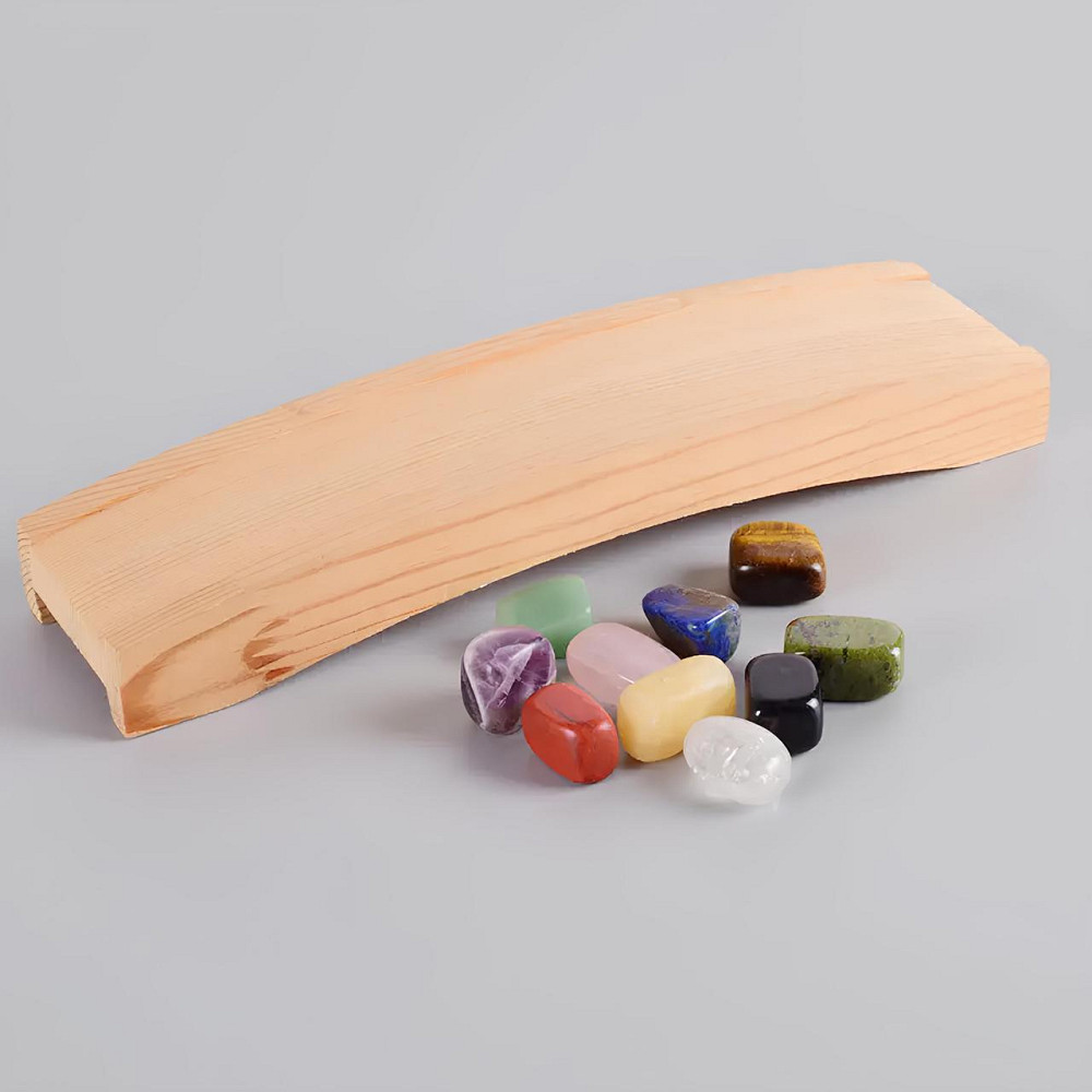 Набір з десяти натуральних каменів RESTEQ — напівдорогоцінні кристали з енергетичним впливом для дому, медитації та подарунка Київ - фото 3