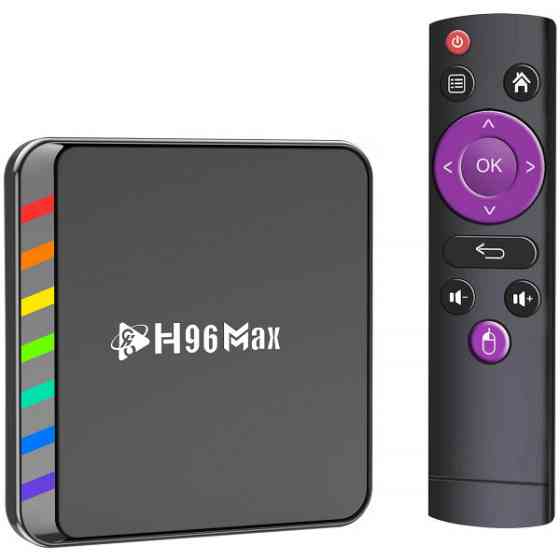 TV Медіаплеєр H96 MAX W2 2/16Gb/ Amlogic S905W2/ Android 11/ WiFi 2.4G+5G/BT:5.0/ LAN:100M/ чорний Київ