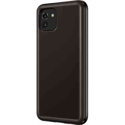 Чохол до мобільного телефона Samsung A03 Soft Clear Cover Black (EF-QA035TBEGRU) Вінниця