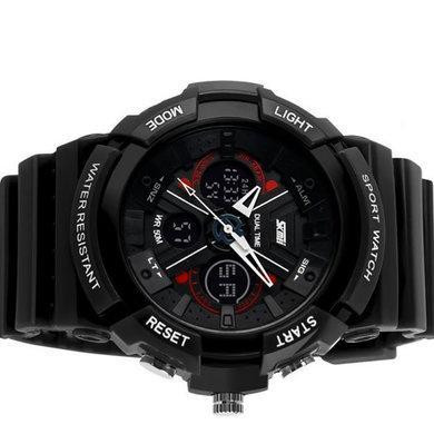 Чоловічий спортивний годинник Skmei 0966 (Чорний) Вінниця - фото 8