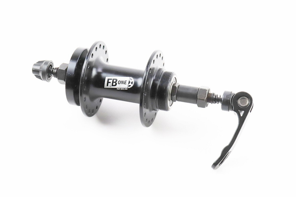 Втулка задня MTB алюмінієва 14Gx36H під вільнобіг, Disk-brake, 2 пром-підшипники 6200 2RS, кріпл. ексцентрик, чорна FB-A208В Киев - изображение 1