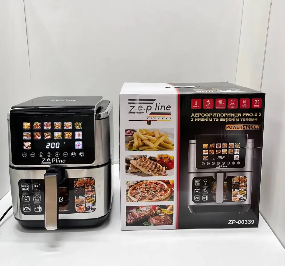 Фритюрница 13 л с двумя тенами 4200 Вт. Zepline ZP-00339 на 14 программ Коломия - фото 1