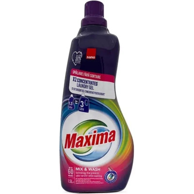 Гель для прання Sano Maxima Mix &amp; Wash Концентрований 1.5 л (7290102992010) Вінниця - фото 1