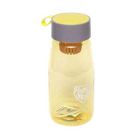 Пластиковая бутылка для воды с ситечком 2315, 0.7 литра Желтый Винница