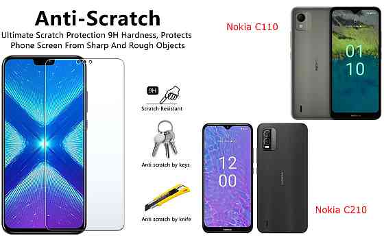 Защитное стекло NeoGlass для Nokia C110, Nokia C210 – ультрапрозрачное и устойчивое Киев