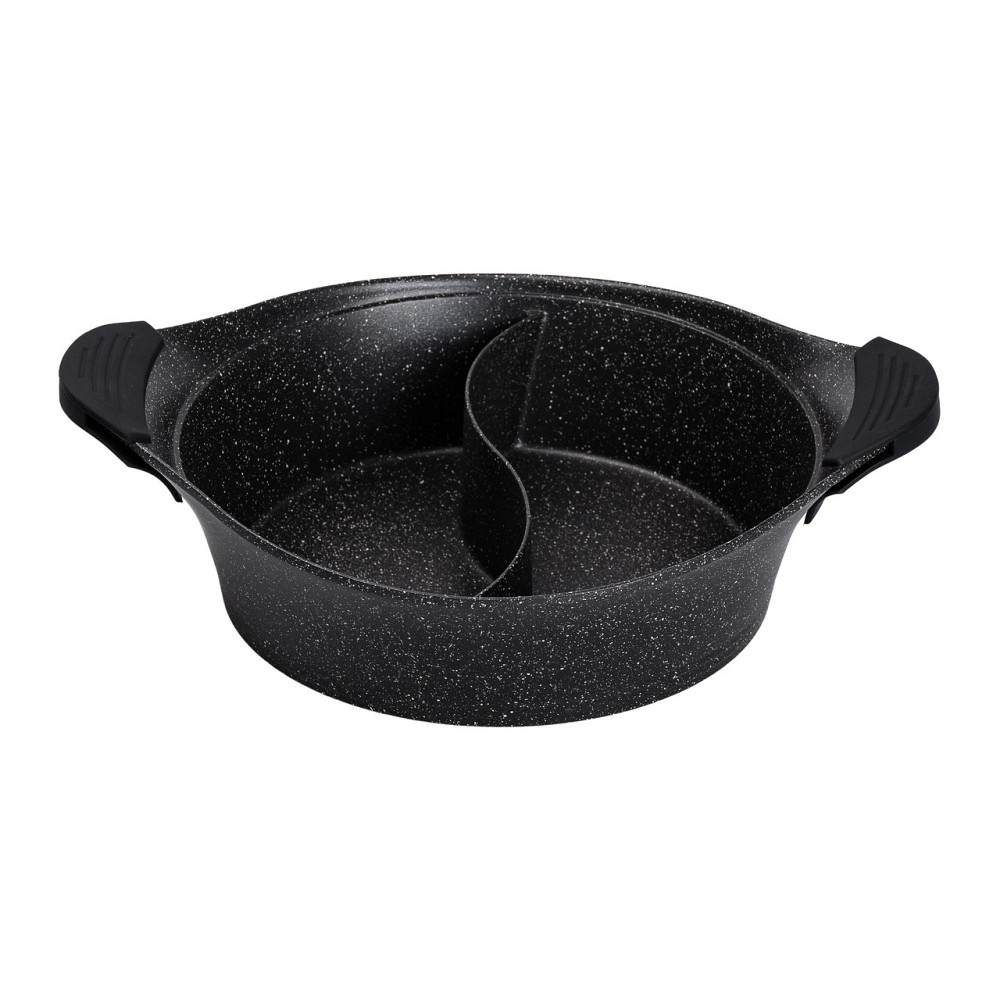 MGC Алюмінієва каструля Ø 30 см 2-ступінчасте мармурове антипригарне покриття Чорний MGC HP-4-4 Коломыя - изображение 5