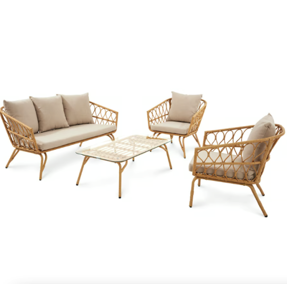 Комплект садових меблів Di Volio Teramo бежево-кремовий Київ