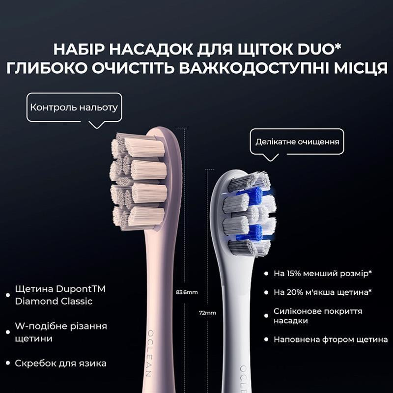 Розумна зубна електрощітка Oclean X Pro Digital Electric Toothbrush Purple (6970810553475) ( Purple ) Харків - фото 12