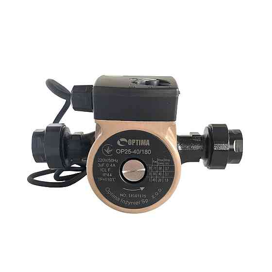 Насос циркуляционный Optima OP25-40 180мм + гайки, + кабель с вилкой! (000008120) Киев