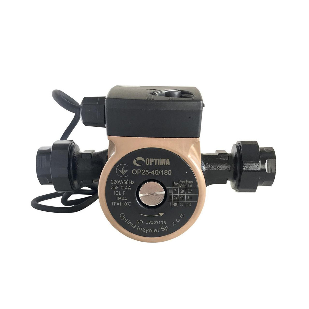 Насос циркуляционный Optima OP25-40 180мм + гайки, + кабель с вилкой! (000008120) Киев - изображение 6