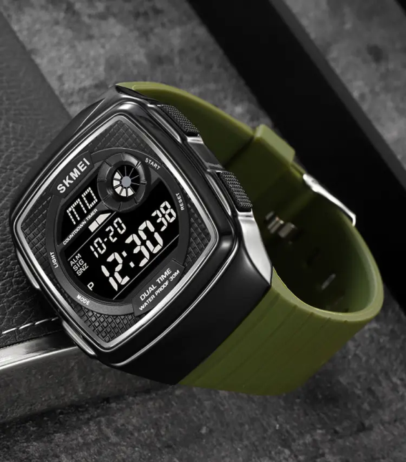 Часы мужские наручные спортивные Skmei 2208 (Зеленый) Винница - изображение 4
