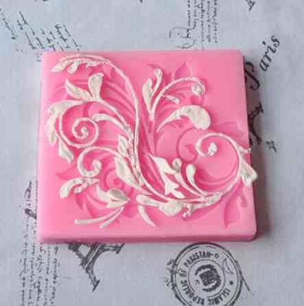 Молд силиконовый растения 59 на 55 мм розовый Киев