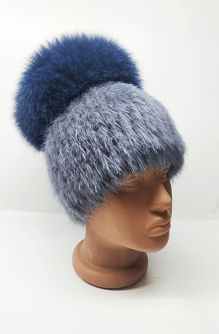 Шапка женская меховая Бон Анетта Серый Харьков - изображение 1