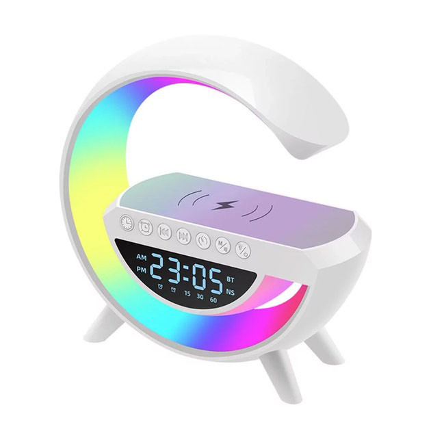 Настольный ночник с беспроводной зарядкой для телефона G-Smart BT-3401, Умная настольная лампа ночник QE-83 Львов - изображение 9