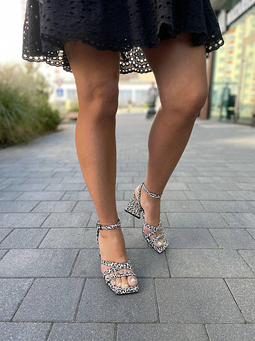 LIRIO Босоніжки жіночі з натуральної шкіри літні на підборах леопардові відкриті LIRIO L0282/80 Коломыя - изображение 7