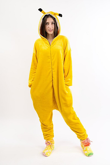 Кигуруми- комбенизон женский (Пикачу) домашний, пижама,  Украина, комбинезон на молнии домашний топ Крохатушка Киев - изображение 1
