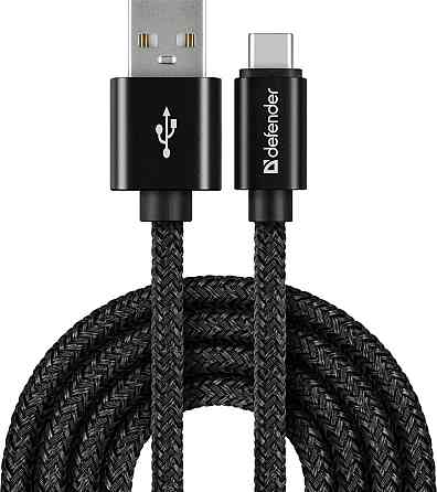 Кабель USB 2.0 AM-Type-C M, 1.0 м, чорний, 09-03T PRO Defender Вінниця