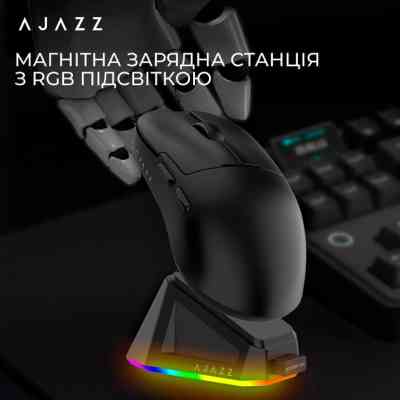 Мишка Ajazz AJ159P MC Wireless/Bluetooth/USB Charging Dock Black (AJ159P-MC-B) Вінниця