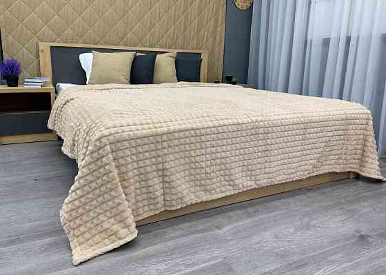 Плед-покривало Кубик 200х220 см (+-10см) Бежевий (87-232) Київ