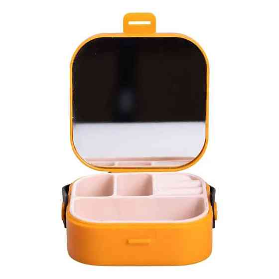 Yiwu Скринька для прикрас 9×9×3.8 см міні органайзер для ювелірних виробів HP-5-27O Коломыя