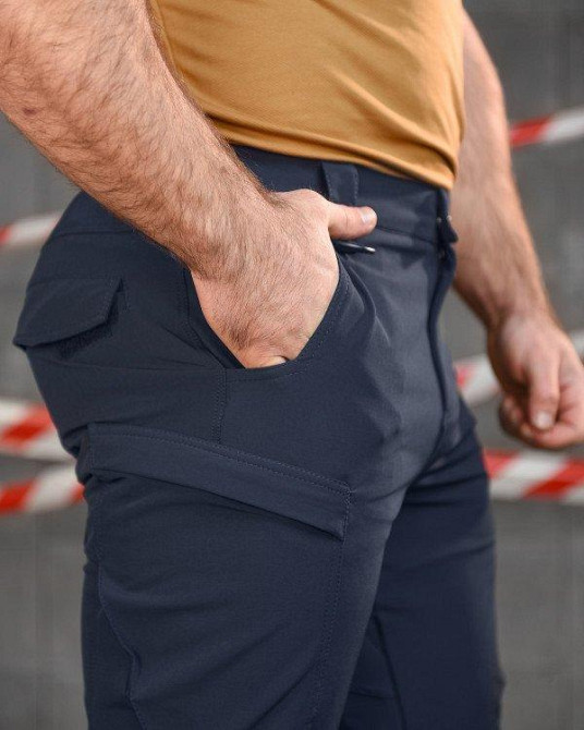 Стрейчевые тактические штаны Cambodia синие дснс  НП5184 Одесса - изображение 4