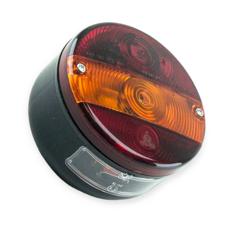 Фонарь трактора, комбайна круглый 3 секции левый (с подсветкой) прицепа, Мукачево - изображение 1