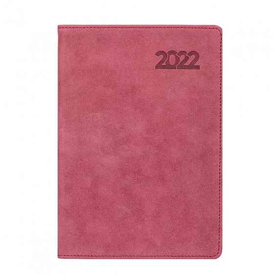 Щотижневик датований 2022 "Leo Planner" м'яка обкл А4 128стор "Case" бордо, шт Київ