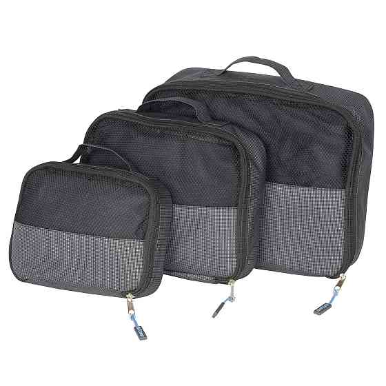 Набор органайзеров дорожных Bo-Camp Travel Pack Cube 3 pc Anthracite (7504370) Винница
