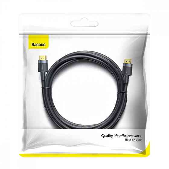 Кабель Baseus Cafule 4KHDMI Male To 4KHDMI Male 3м чорний Львів