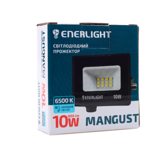 Прожектор світлодіодний вологостійкий IP 65 ENERLIGHT MANGUST 10Вт 6500K Рівне