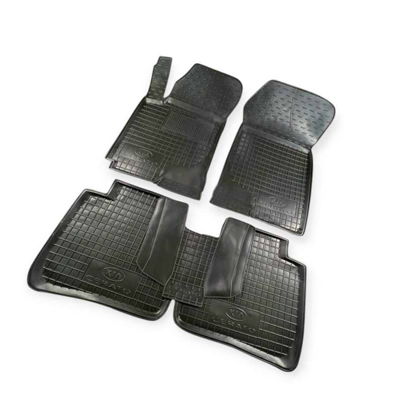 Килимки салону Kia Cerato l (2004-2008) борт 2,5 см, з перемичкою Мукачево - фото 1