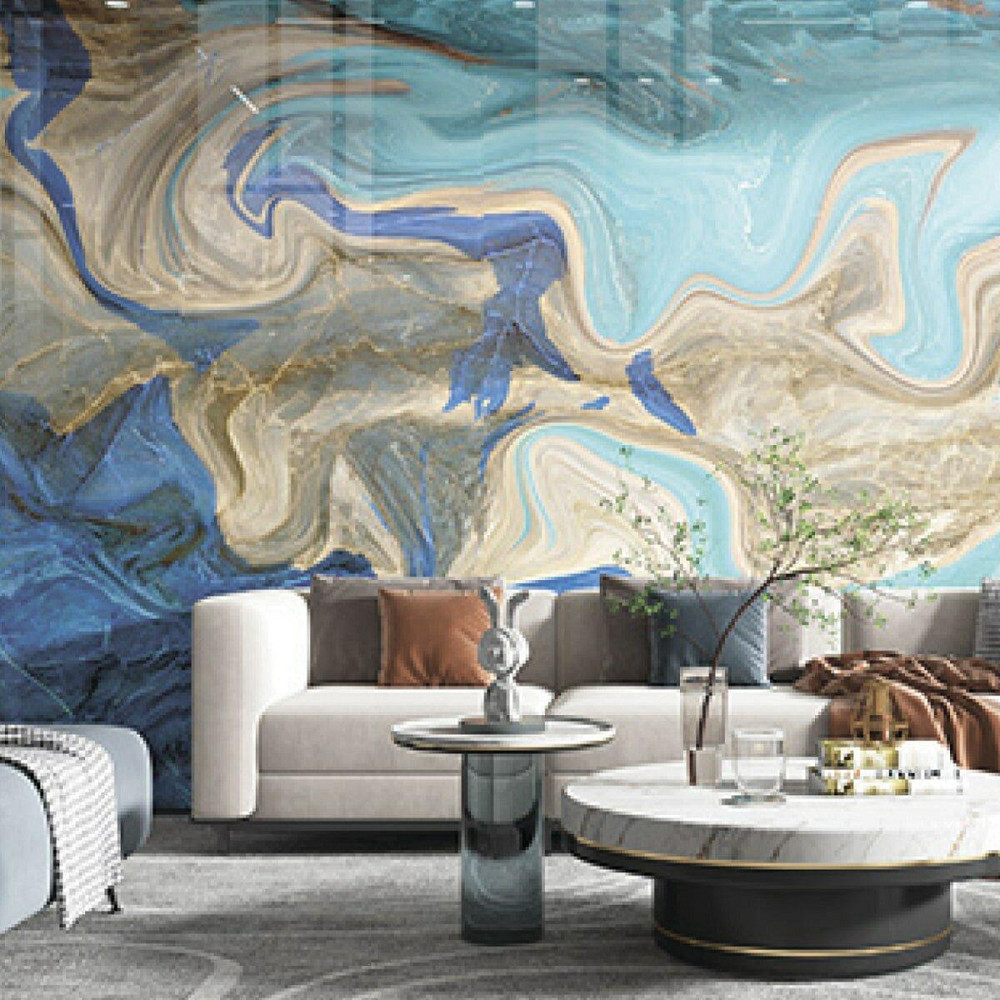 Самоклеящаяся виниловая плитка набор (6 рулонов) 3600х2800х2мм Лазурный SW-00001449 Днепр - изображение 2