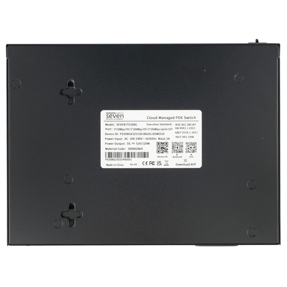 Облачно управляемый 11-портовый PoE-коммутатор SEVEN PS308G Киев - изображение 5