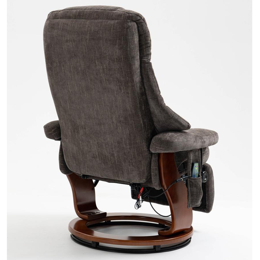 Крісло для відпочинку Avko Style ARMH 003 Dark Grey з масажем, підігрівом і підставкою для ніг Київ - фото 4