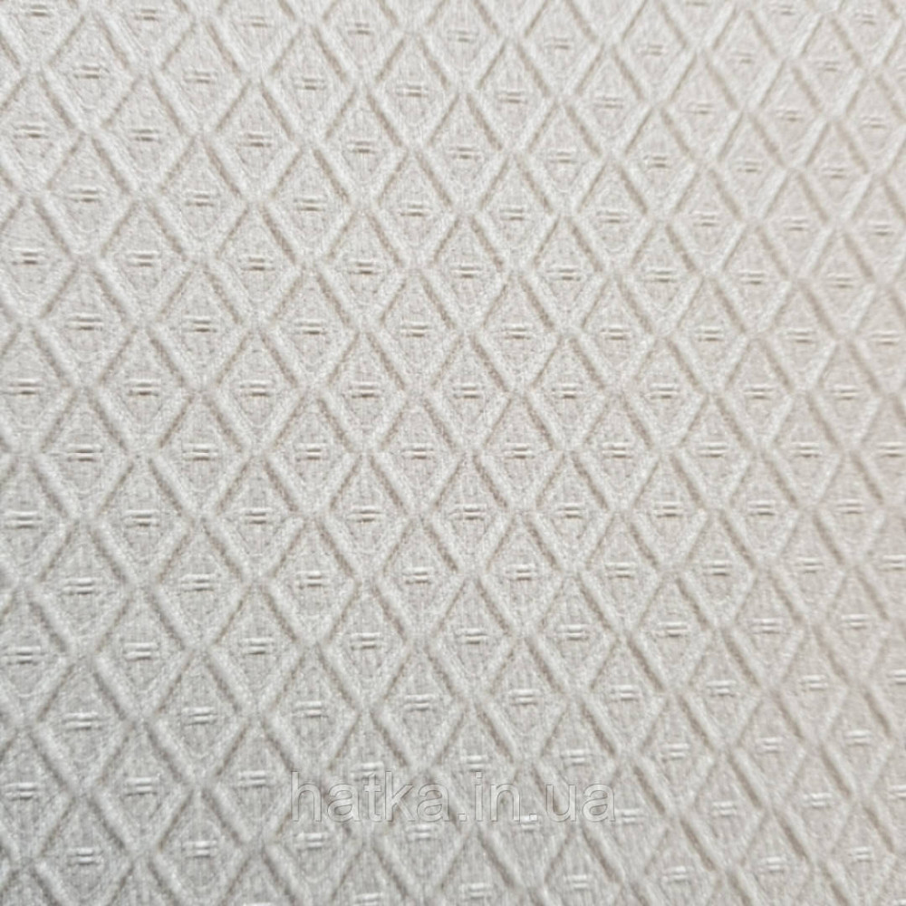 Шпалери вінілові на флізелін Grandeco Montana A44903 метрові однотонні маленький ромб світло сірі з сріблом Київ - фото 3