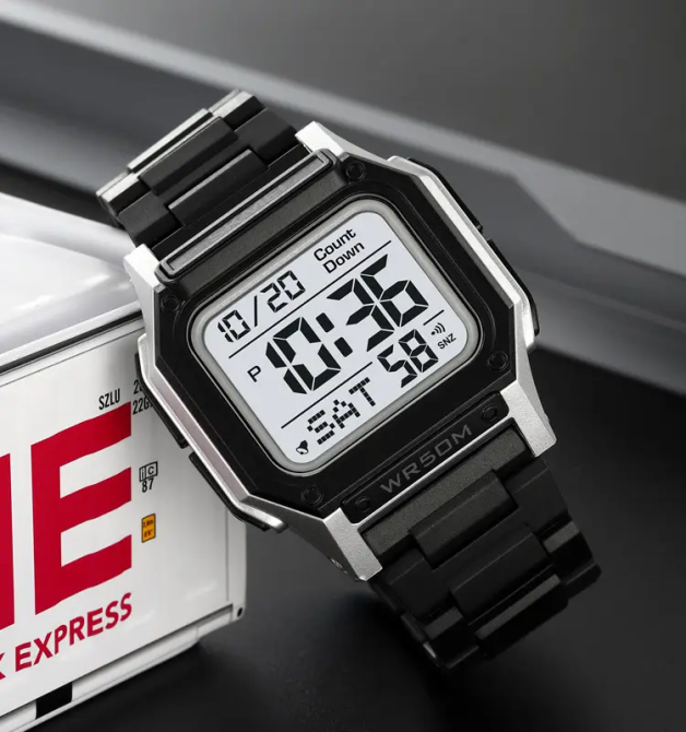 Годинник чоловічий спортивний наручний Skmei 2264 Ч/б зі сріблястим корпусом Київ - фото 4