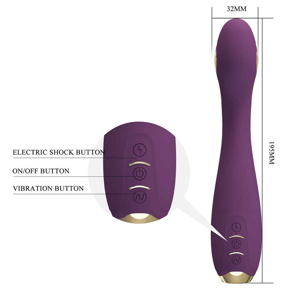 Смарт вибратор Pretty Love - HECTOR G-SPOT VIBRATOR с электростимуляцией, BI-014765HP-1 Sex Aura Киев - изображение 7