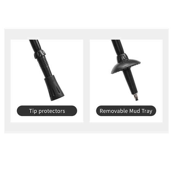 Трекінгова палиця 3-сек. Naturehike CNK2550DS010, 55-120 см, алюміній, зелена Київ