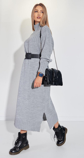 Довге в'язане плаття (42-46) Київ - фото 3