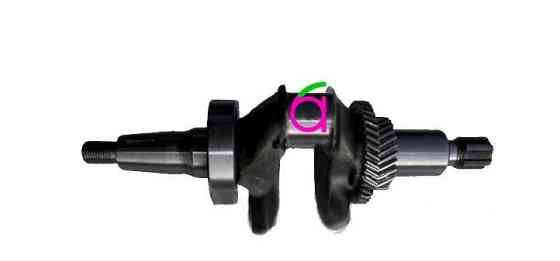 Колінвал мотоблок 188F (13Hp) (під шліци, Ø25mm) (з шестернями та підшипником) Мукачево