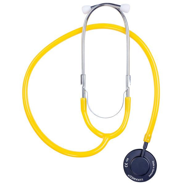 Стетоскоп зі змінними діафрагмами, Sonus Flat Flex, жовтий, Luxamed Днепр - изображение 1