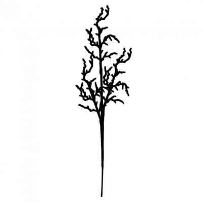 Декоративна гілка YES! Fun Корал 76 см, чорна, гліттер (974318) Вінниця
