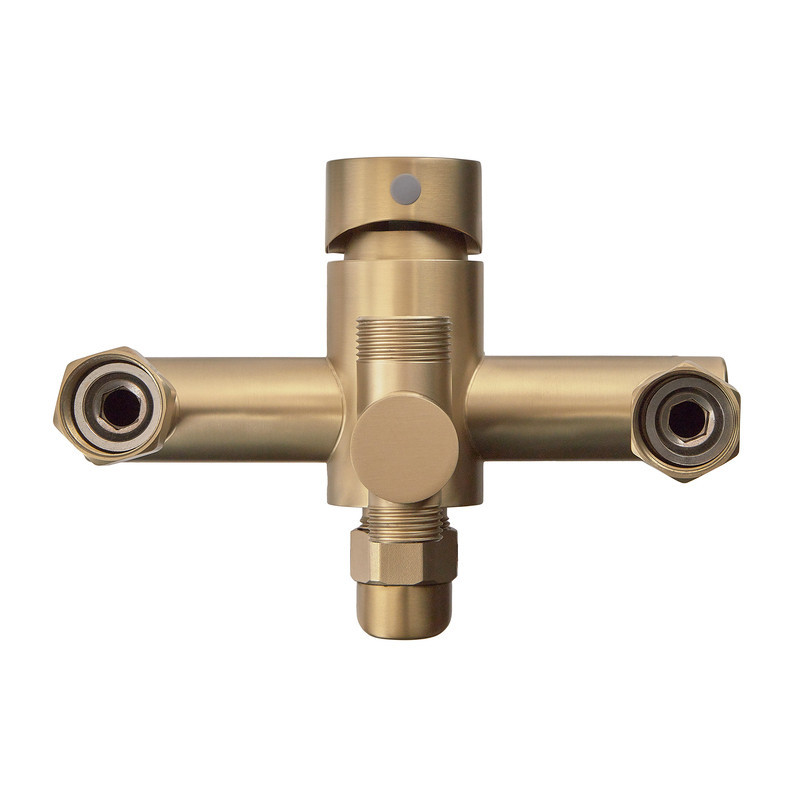 Душова колона зі змішувачем Zerix Rex-009-J Brushed Gold з нержавіючої сталі (Колір матове золото) (ZX6125)   ( 23628 ) Харьков - изображение 6