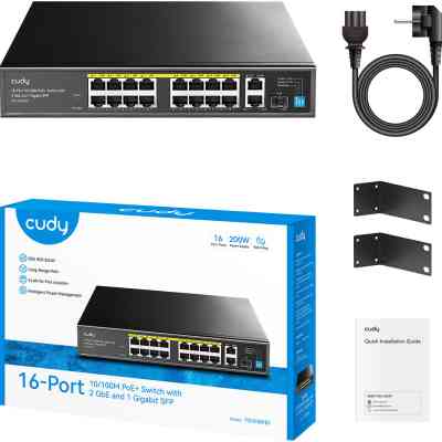 Комутатор мережевий Cudy FS1018PS1 Вінниця